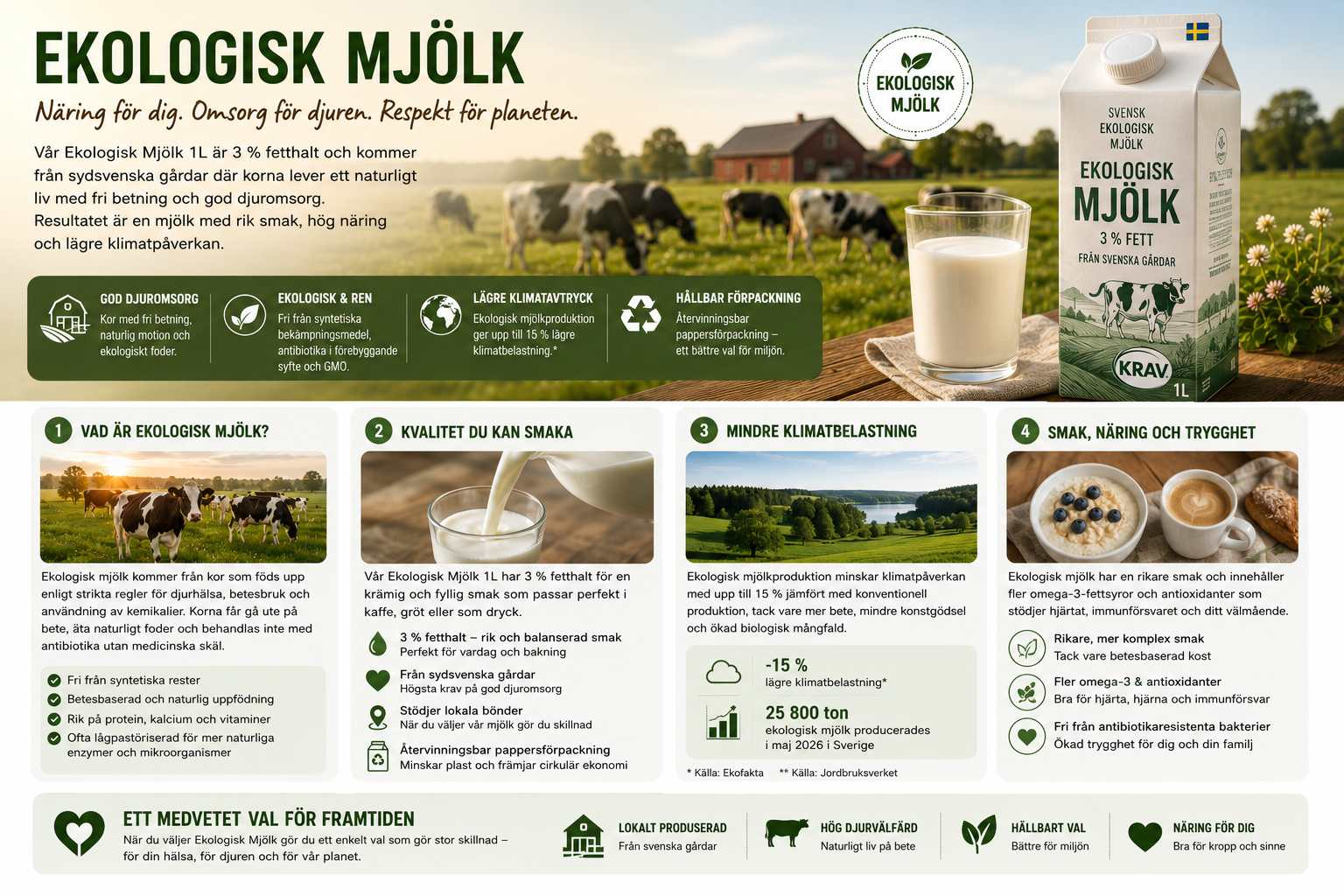 Ekologisk Mjolk 1L: En kundens perspektiv på ekologisk produktion