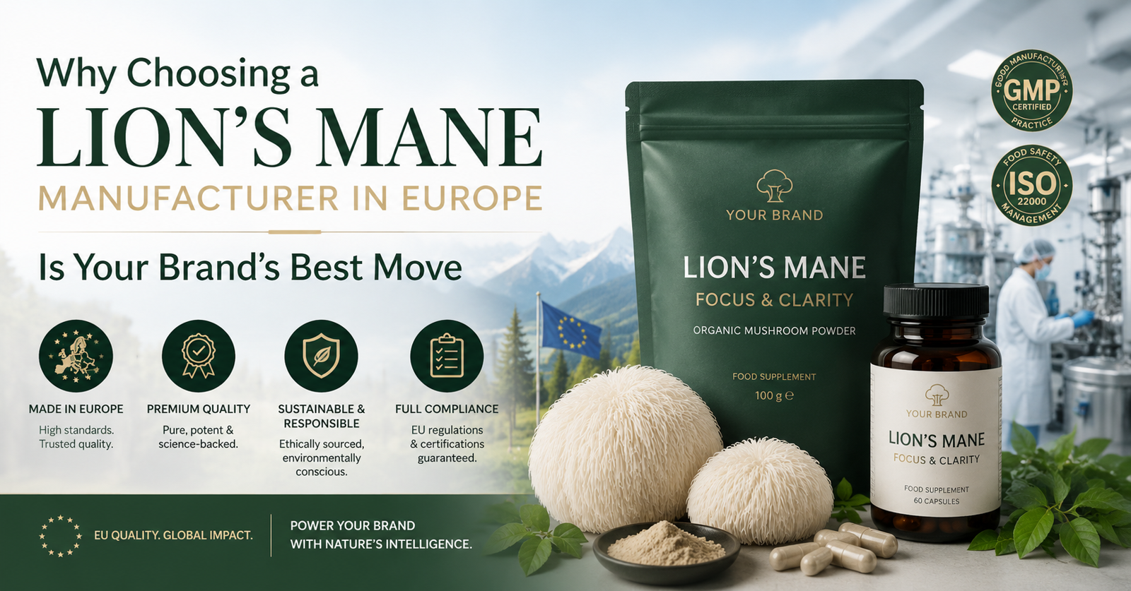 Lion's Mane Manufacturer Europe: A Complete Buyer's Guide