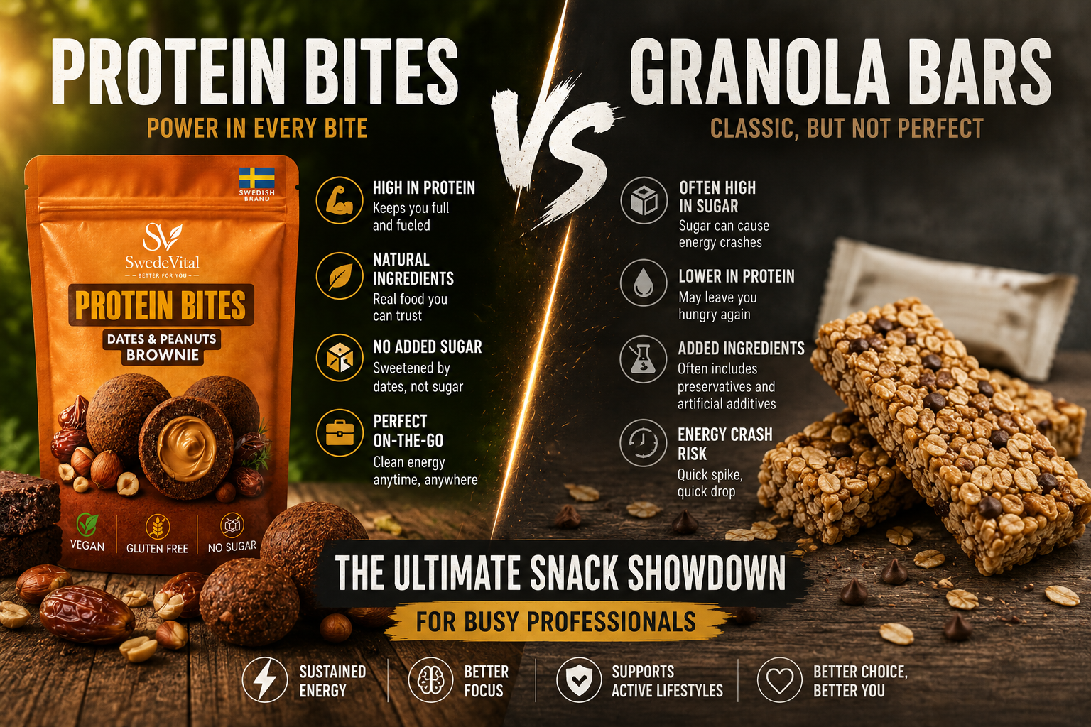 Protein Bites vs Granola Bars: The Ultimate Snack Showdown
