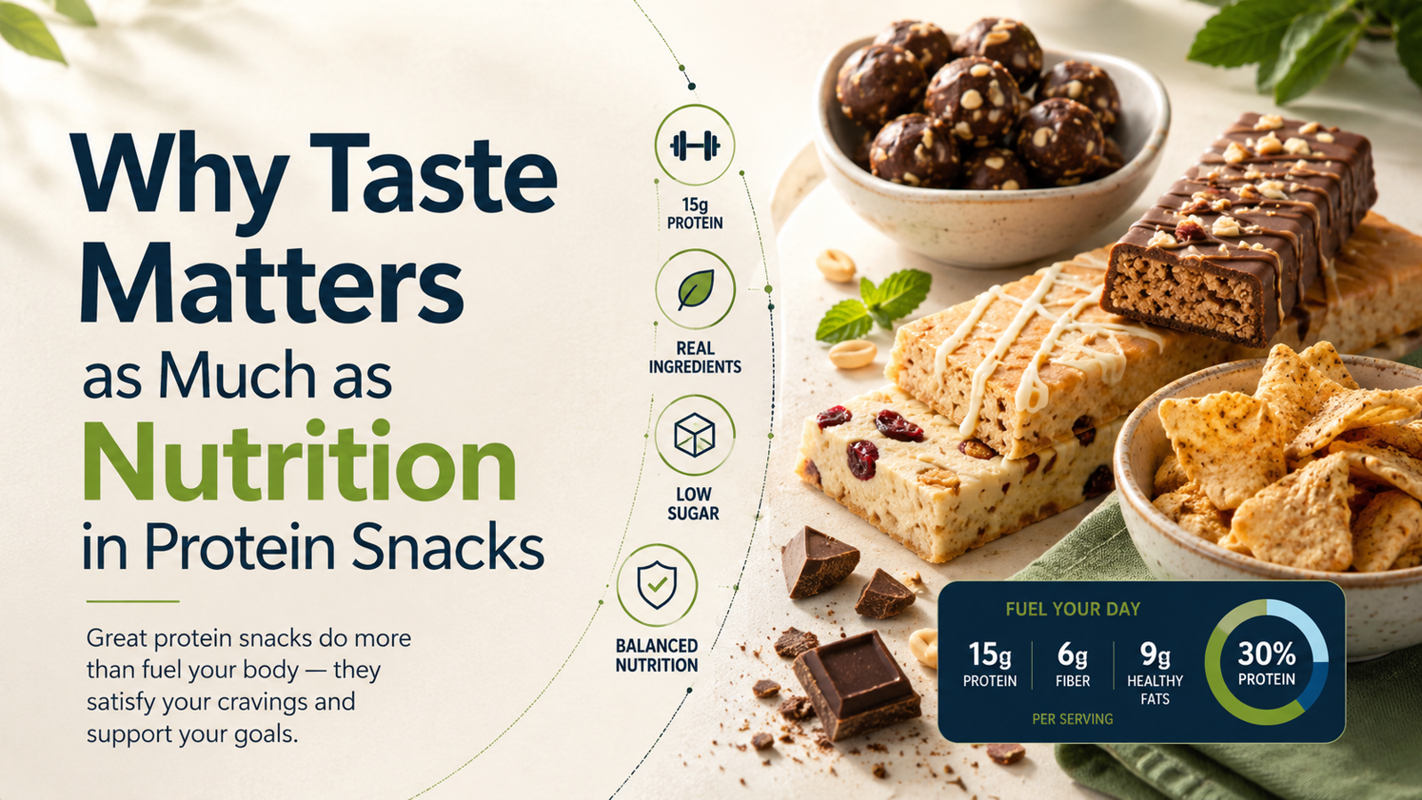 Why Taste Matters as Much as Nutrition in Protein Snacks