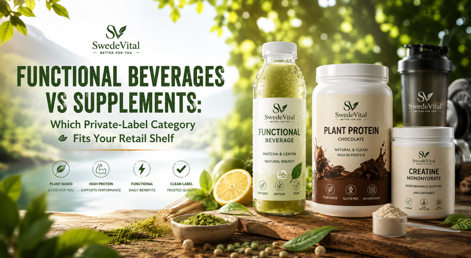 Functional Beverages vs Supplements: Which Private-Label Category Fits Your Retail Shelf