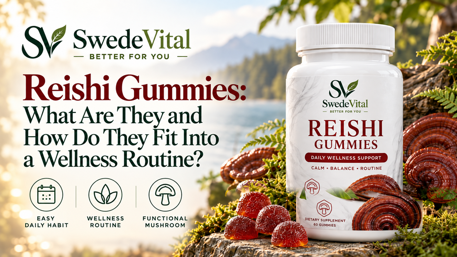 Reishi Gummies: What Are They and How Do They Fit Into a Wellness Routine?