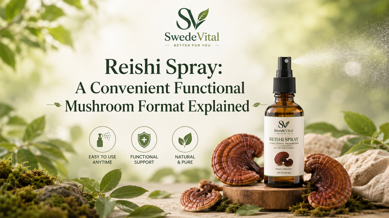 Reishi Spray: A Convenient Functional Mushroom Format Explained