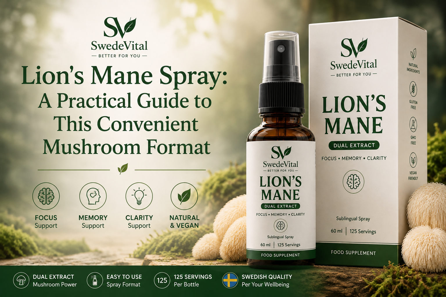 Lion's Mane Spray: A Practical Guide to This Convenient Mushroom Format